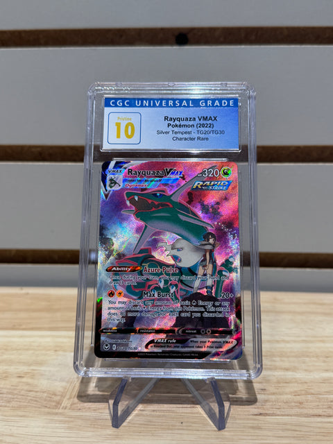 Pokémon Rayquaza VMAX - SWSH12: Silver Tempest Trainer Gallery (SWSH12: TG) CGC PRISTINE 10