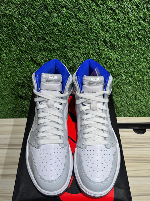 Jordan 1 Retro High Zoom White Racer Blue Sz 9.5