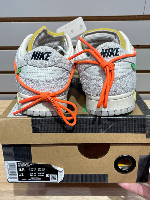 Nike Dunk Low Off-White Lot 11 Sz 9.5