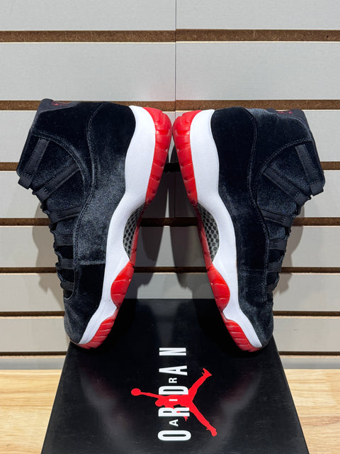 Jordan 11 Retro Bred Velvet (Women's) Sz 9.5M