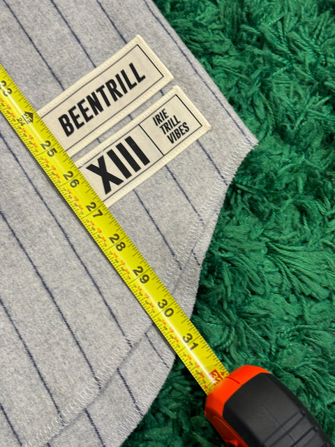 BEEN TRILL Grey Wool Blend Baseball Jersey Shirt Sz M