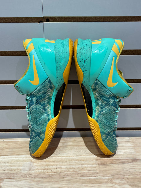 Nike Kobe 8 System Green Glow Laser Orange Sz 10.5
