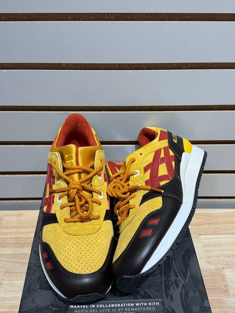 ASICS Gel-Lyte III '07 Remastered Kith Marvel X-Men Wolverine 1980 Opened Box (Trading Card Not Included) Sz 11
