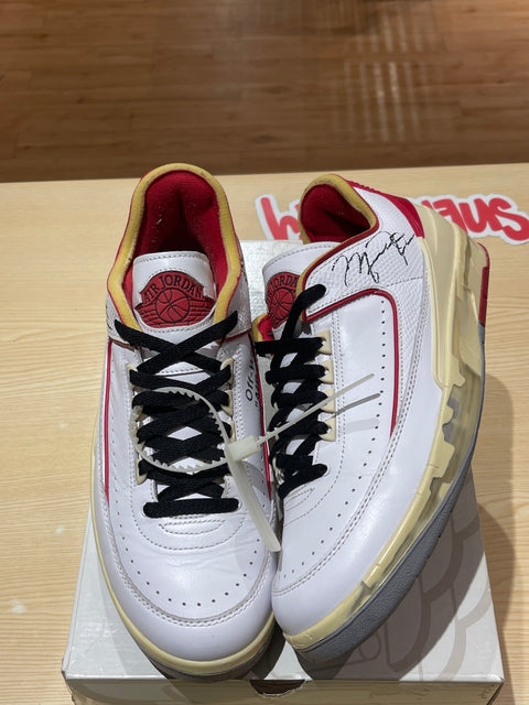 Jordan 2 Retro Low SP Off-White White Red SZ 11