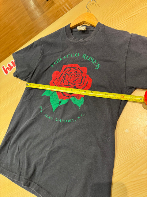 VTG Tobacco Rose Shirt True Single Stitch Sz M