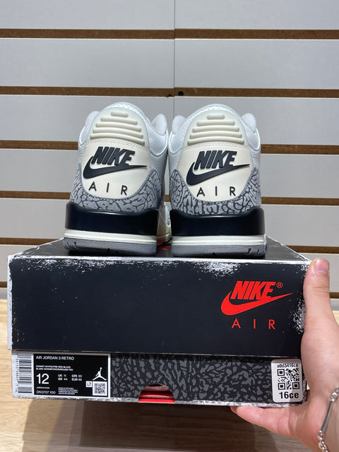 Jordan 3 Retro White Cement Reimagined Sz 12