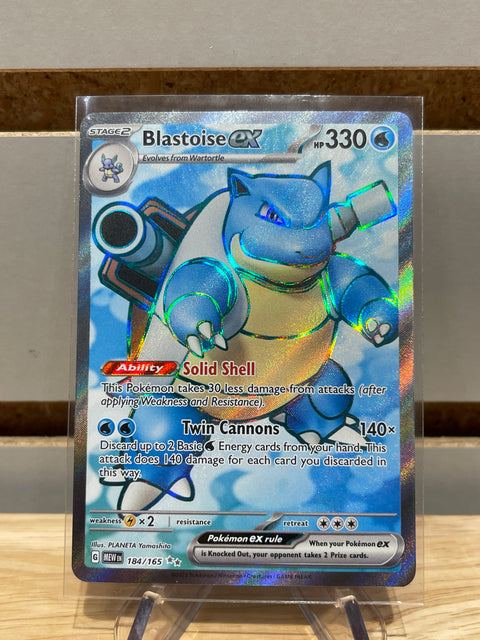 Pokémon Blastoise ex - 184/165 - SV: Scarlet & Violet 151 (MEW)