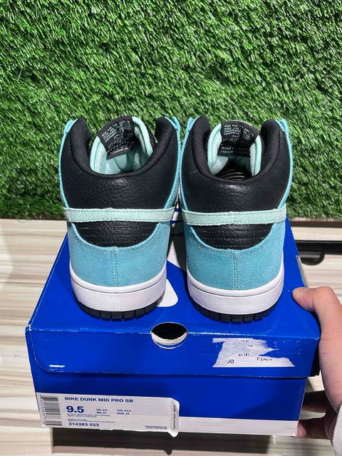 Nike SB Dunk Mid Sea Crystal Sz 9.5M