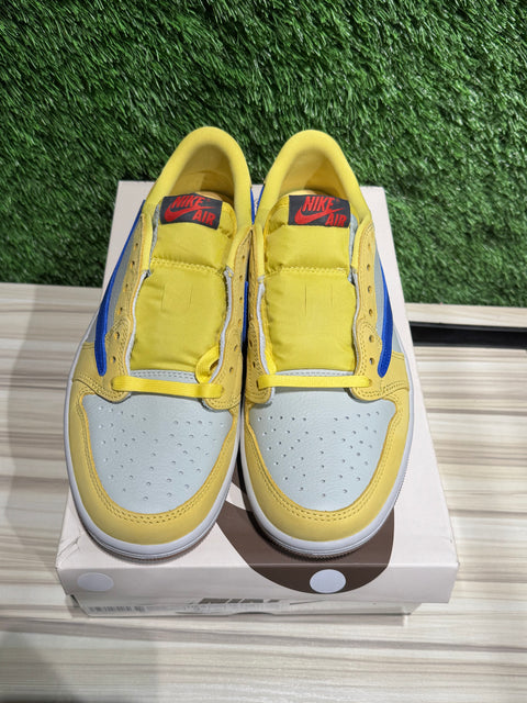 Jordan 1 Retro Low OG SP Travis Scott Canary (Women's) Sz 8W/6.5M