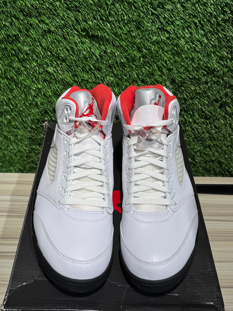 Jordan 5 Retro Fire Red Silver Tongue (2020) Sz 11M