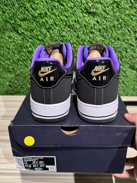 Nike Air Force 1 Low '07 LV8 World Champ Black Purple Sz 11M
