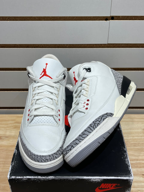 Jordan 3 Retro White Cement Reimagined Sz 10