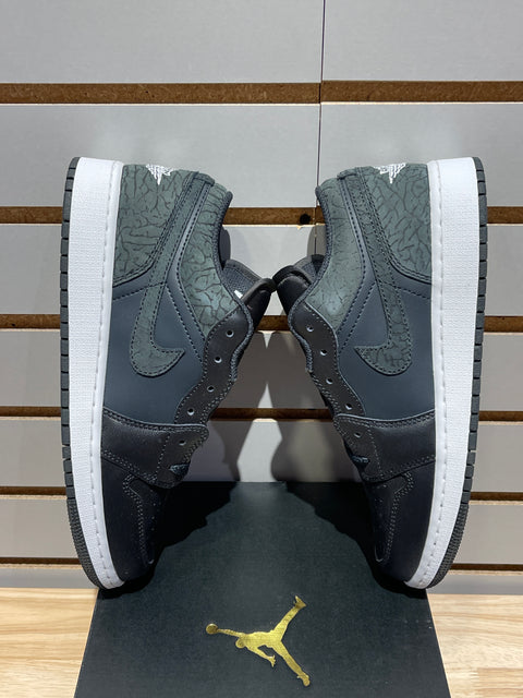 Jordan 1 Low SE Black Elephant (GS) Sz 6.5Y