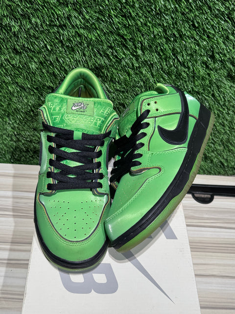 Nike SB Dunk Low The Powerpuff Girls Buttercup Sz 9