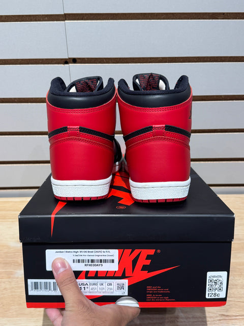 Jordan 1 Retro High '85 OG Bred (2025) Sz 11.5