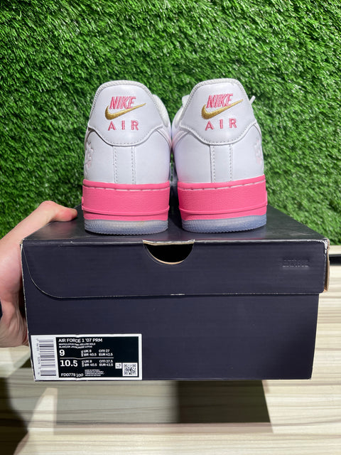 Nike Air Force 1 Low '07 PRM San Francisco Chinatown Lotus Flower Sz 9