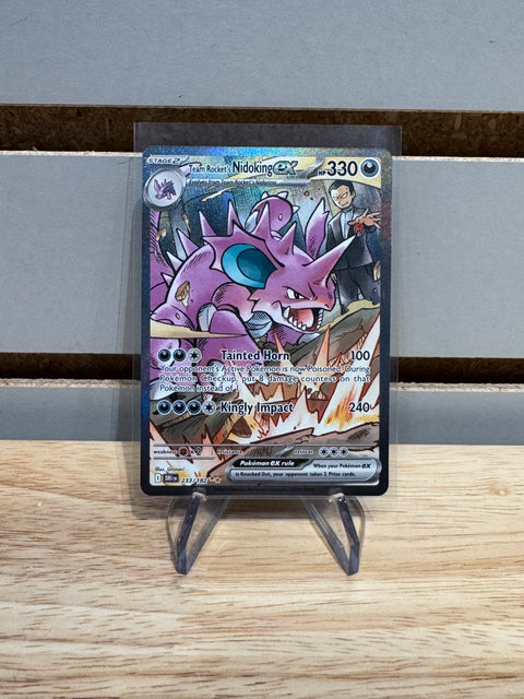 Pokémon Team Rocket's Nidoking ex - 233/182 - SV10: Destined Rivals (DRI)