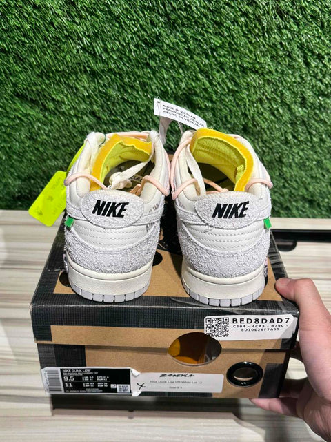 Nike Dunk Low Off-White Lot 12 Sz 9.5