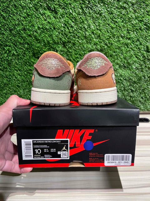 Jordan 1 Retro Low OG Zion Williamson Voodoo Sz 10M.,