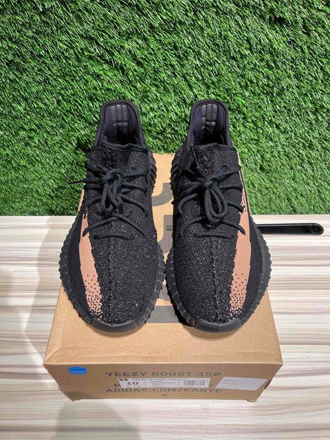 adidas Yeezy Boost 350 V2 Core Black Copper Sz 10