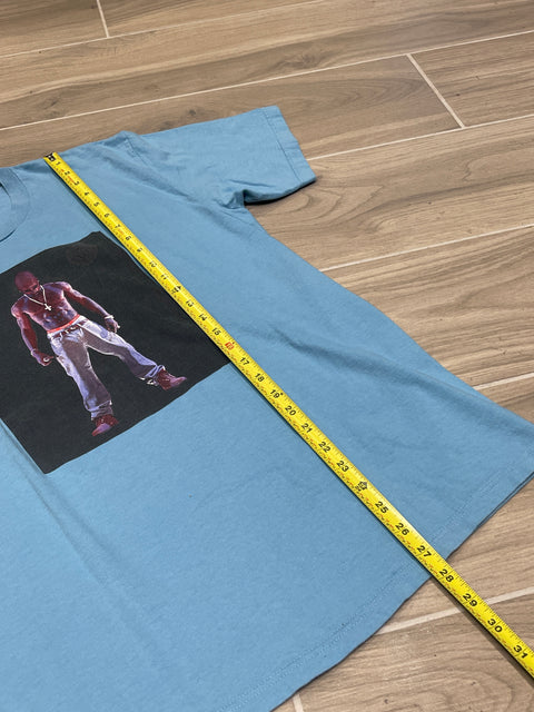 Supreme Tupac Hologram Tee Light Slate Sz M