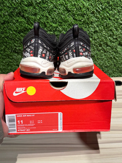 Nike Air Max 97 Just Do It Pack Black Sz 11