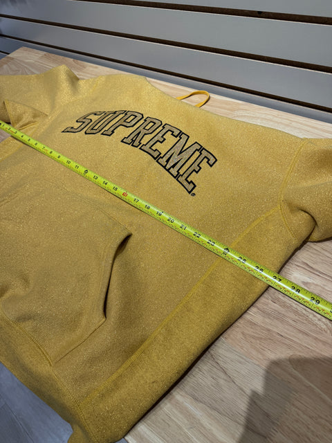 Supreme Metallic Arc Hooded Sweatshirt (SS23) Gold Sz XL