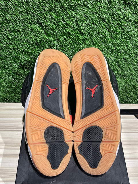 Jordan 4 Retro Laser Black Gum Sz 9