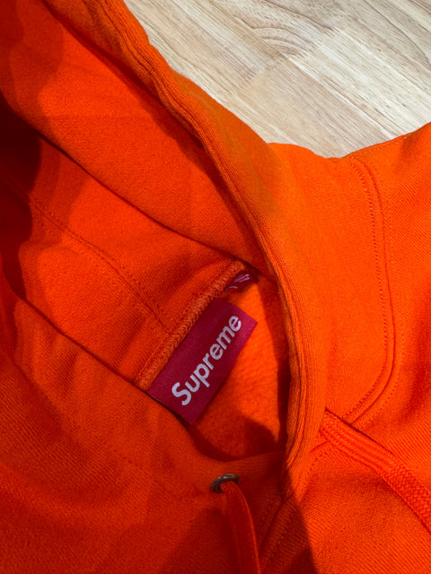 Supreme Warm Up Hooded Sweatshirt SS24 Bright Orange Sz L