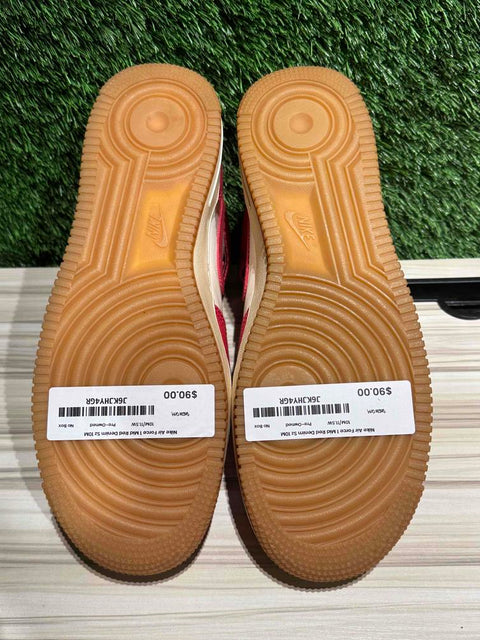 Nike Air Force 1 Mid Red Denim Sz 10M