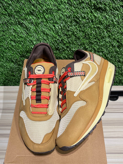 Nike Air Max 1 Travis Scott Cactus Jack Wheat Lemon Drop Sz 9M
