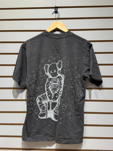 KAWS For Kid Cudi Moon Man GID Tee Vintage Black Sz S