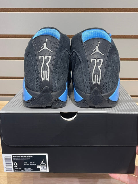 Jordan 14 Retro Black University Blue (2026) Sz 9