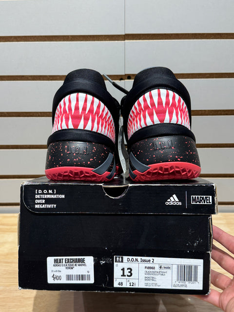 adidas D.O.N. Issue #2 Marvel Venom Sz 13