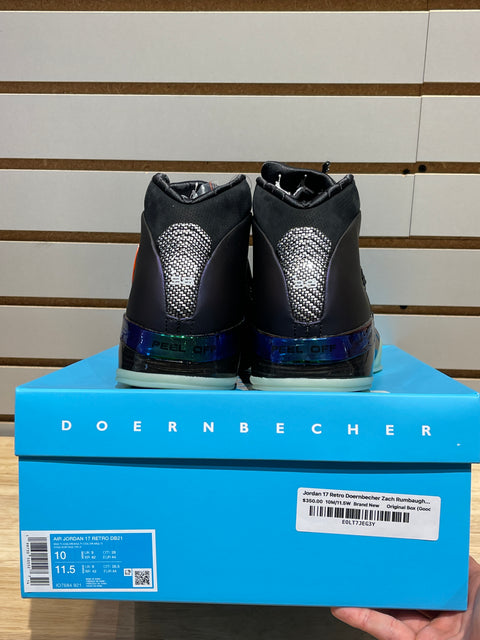 Jordan 17 Retro Doernbecher Zach Rumbaugh Sz 10