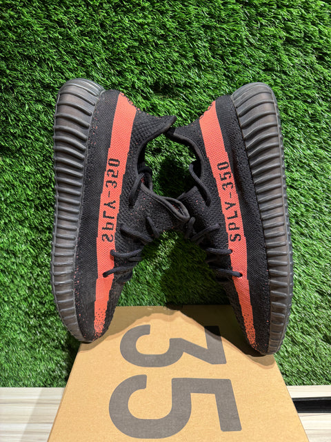adidas Yeezy Boost 350 V2 Core Black Red Sz 11