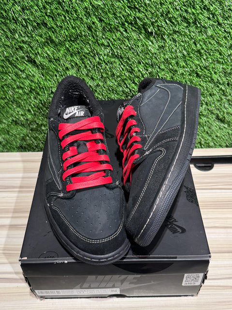 Jordan 1 Retro Low OG SP Travis Scott Black Phantom Sz 11