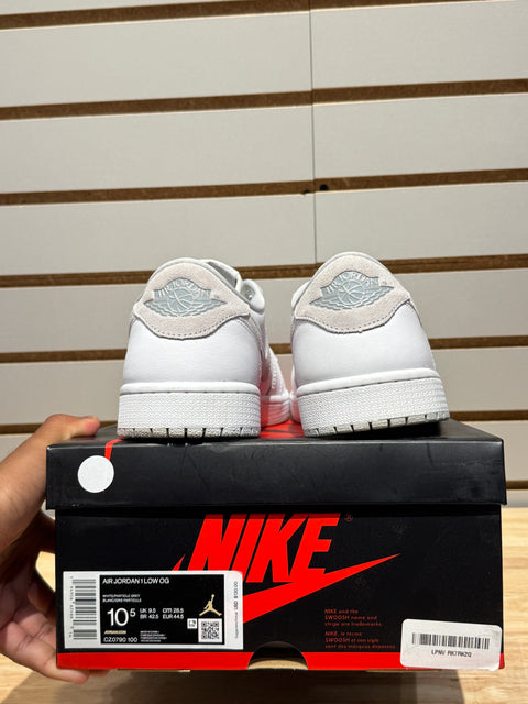 Jordan 1 Low OG Neutral Grey (2021/2024) Sz 10.5