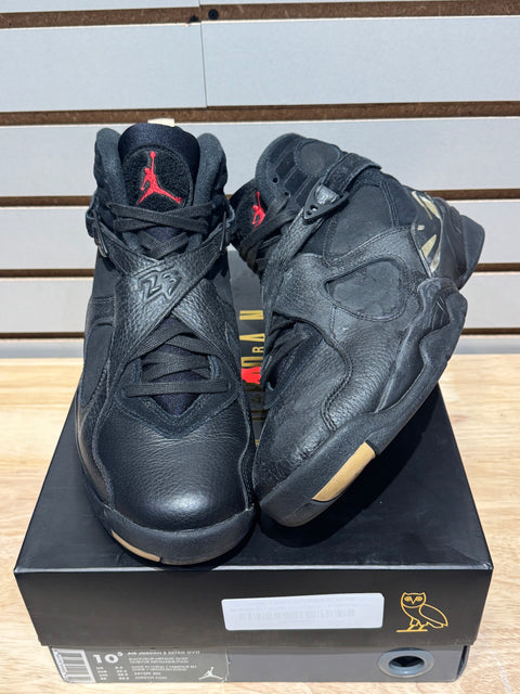 Jordan 8 Retro OVO Black Sz 10.5