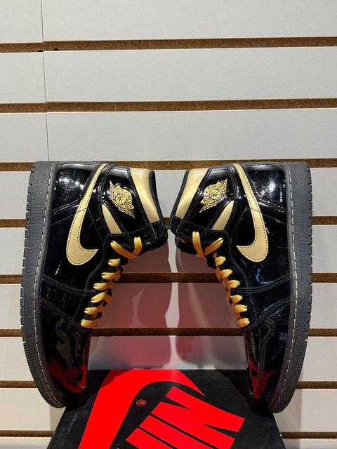 Jordan 1 Retro High Black Metallic Gold (2020) Sz 10