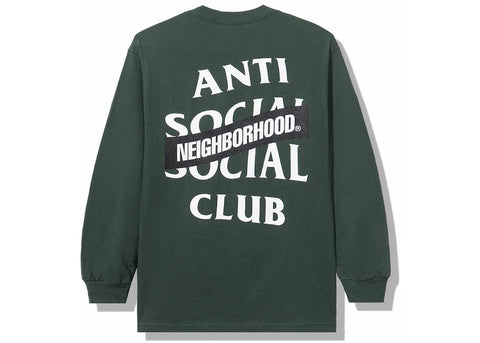 Anti Social Social Club x Neighborhood AW05 Green Long Sleeve Tee Longsleeve Tee Green Sz XL