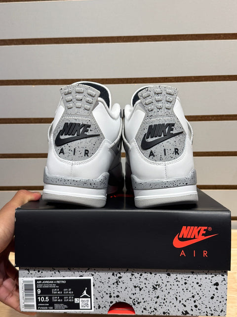 Jordan 4 Retro White Cement (2025) Sz 9