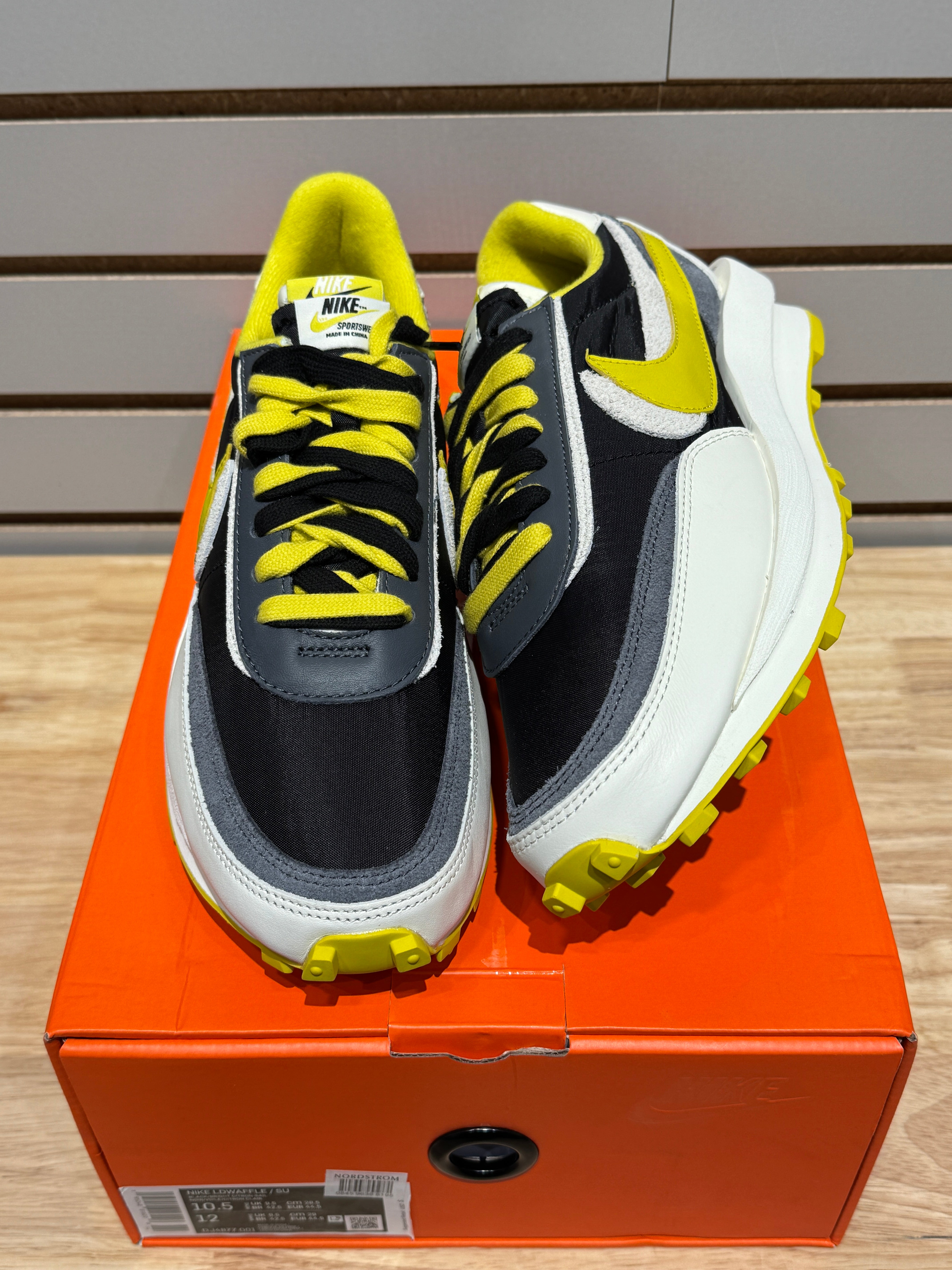 Nike LD Waffle sacai Undercover Black Bright Citron Sz 10.5 
