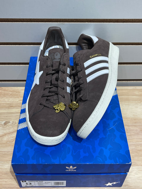 adidas Campus 80s Bape 30th Anniversary Brown Sz 13
