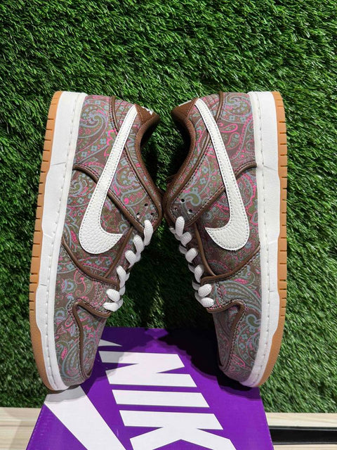 Nike SB Dunk Low Pro Paisley Brown Sz 8.5M.