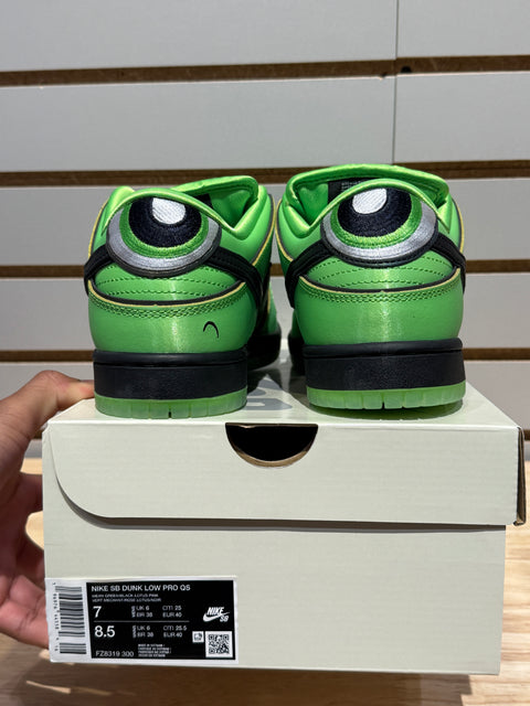 Nike SB Dunk Low The Powerpuff Girls Buttercup Sz 7