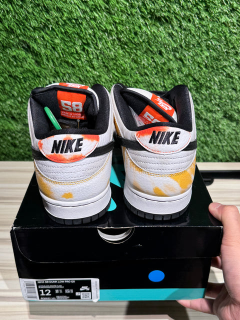 Nike SB Dunk Low Raygun Tie-Dye White Sz 12M