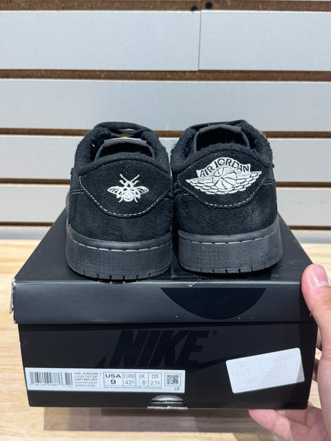 Jordan 1 Retro Low OG SP Travis Scott Black Phantom Sz 9