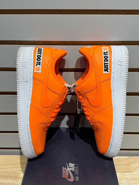 Nike Air Force 1 Low Just Do It Pack Orange Sz 9.5