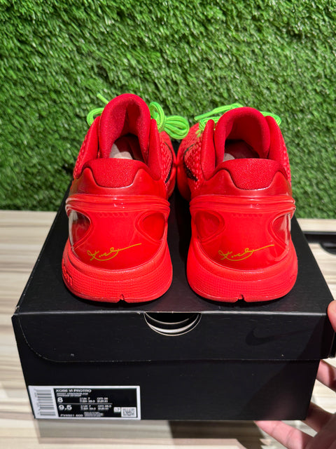 Nike Kobe 6 Protro Reverse Grinch Sz 8M